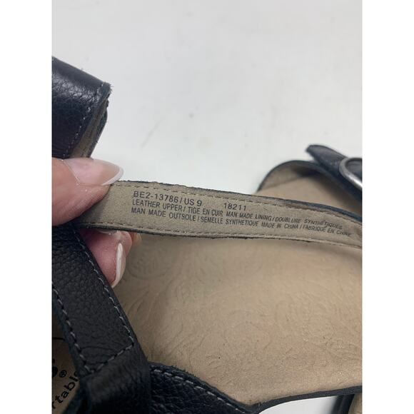 Taos Beauty 2 Black Leather Strappy Hook & Loop Buckles 9 - Picture 9 of 9